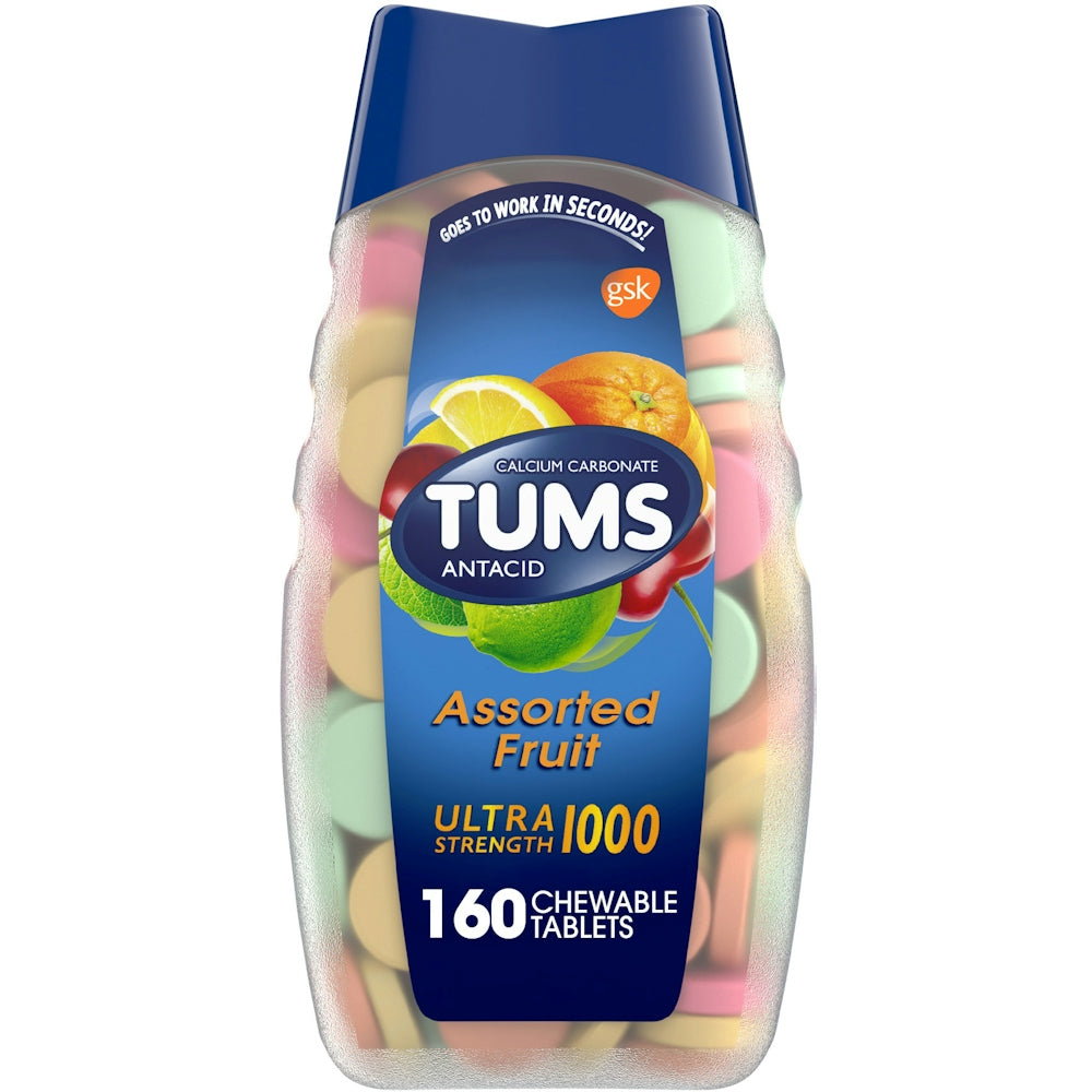 Tums® Ultra Strength Chewable Antacid Tablets – Assorted Fruit