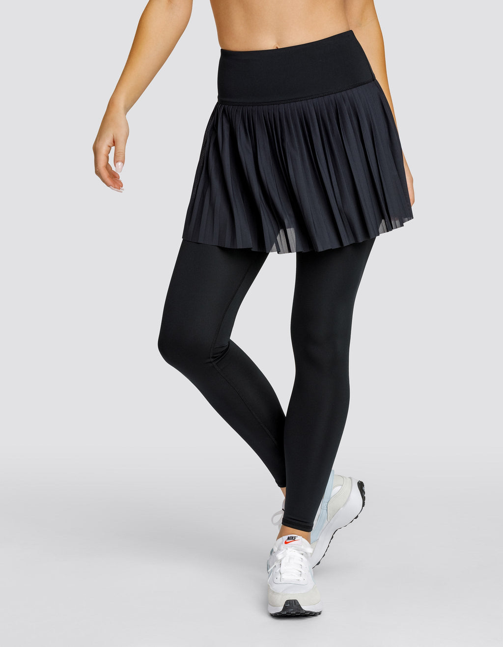 ALLEGRO HI-RISE SKIRTED LEGGING - ONYX BLACK - FINAL SALE