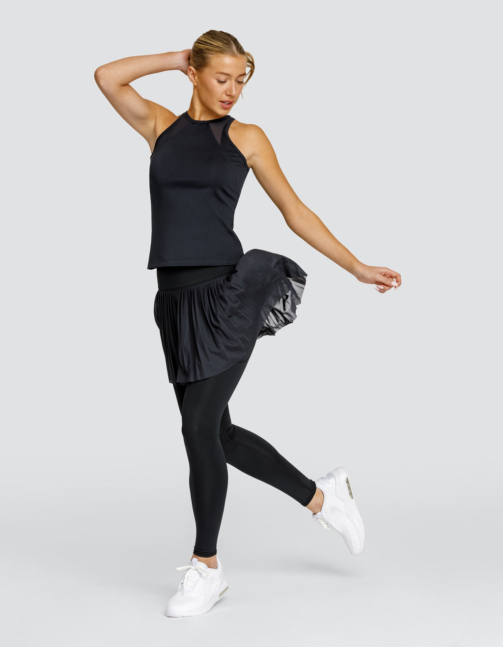 ALLEGRO HI-RISE SKIRTED LEGGING - ONYX BLACK - FINAL SALE