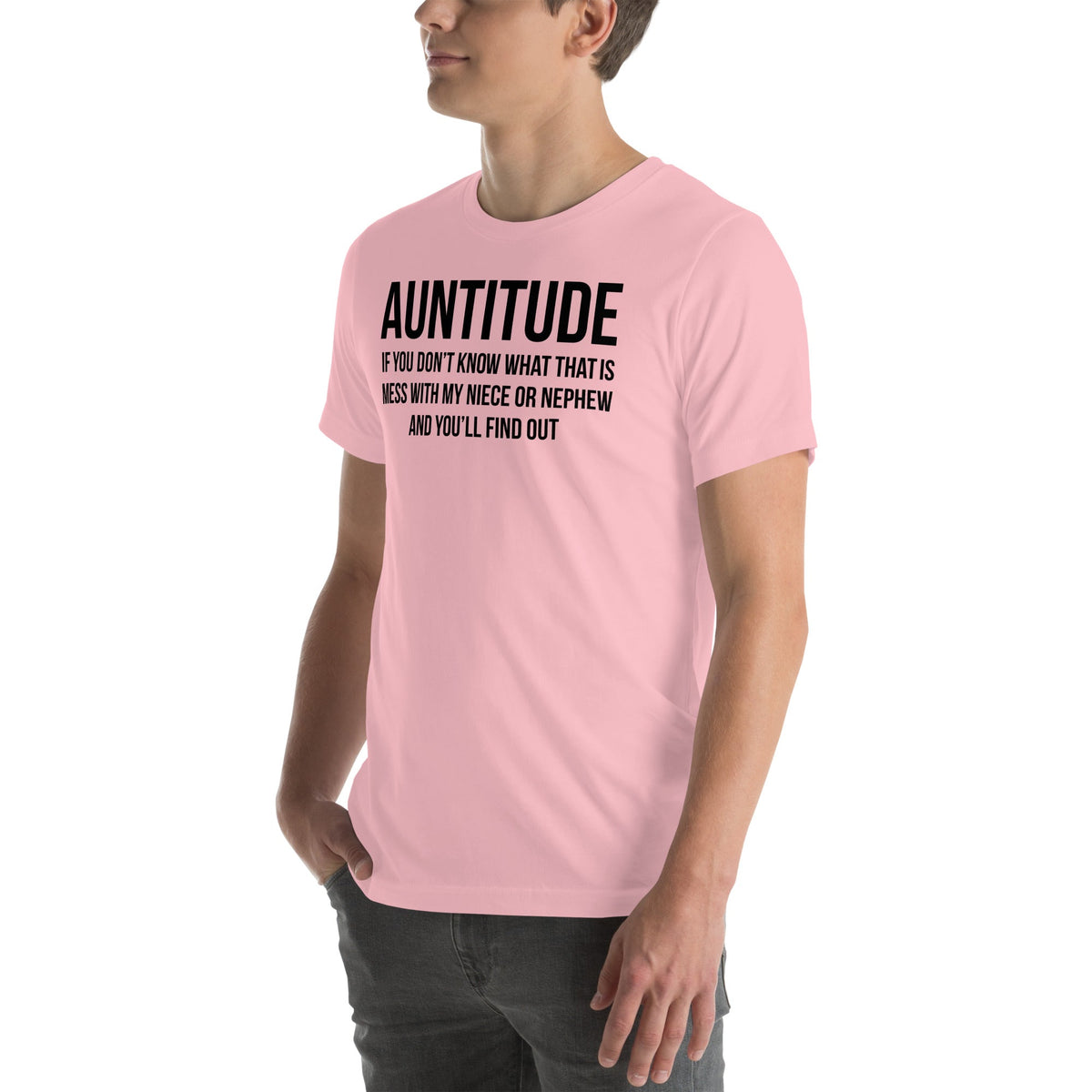 Witty Aunt Attitude Graphic T-Shirt – "Auntitude"
