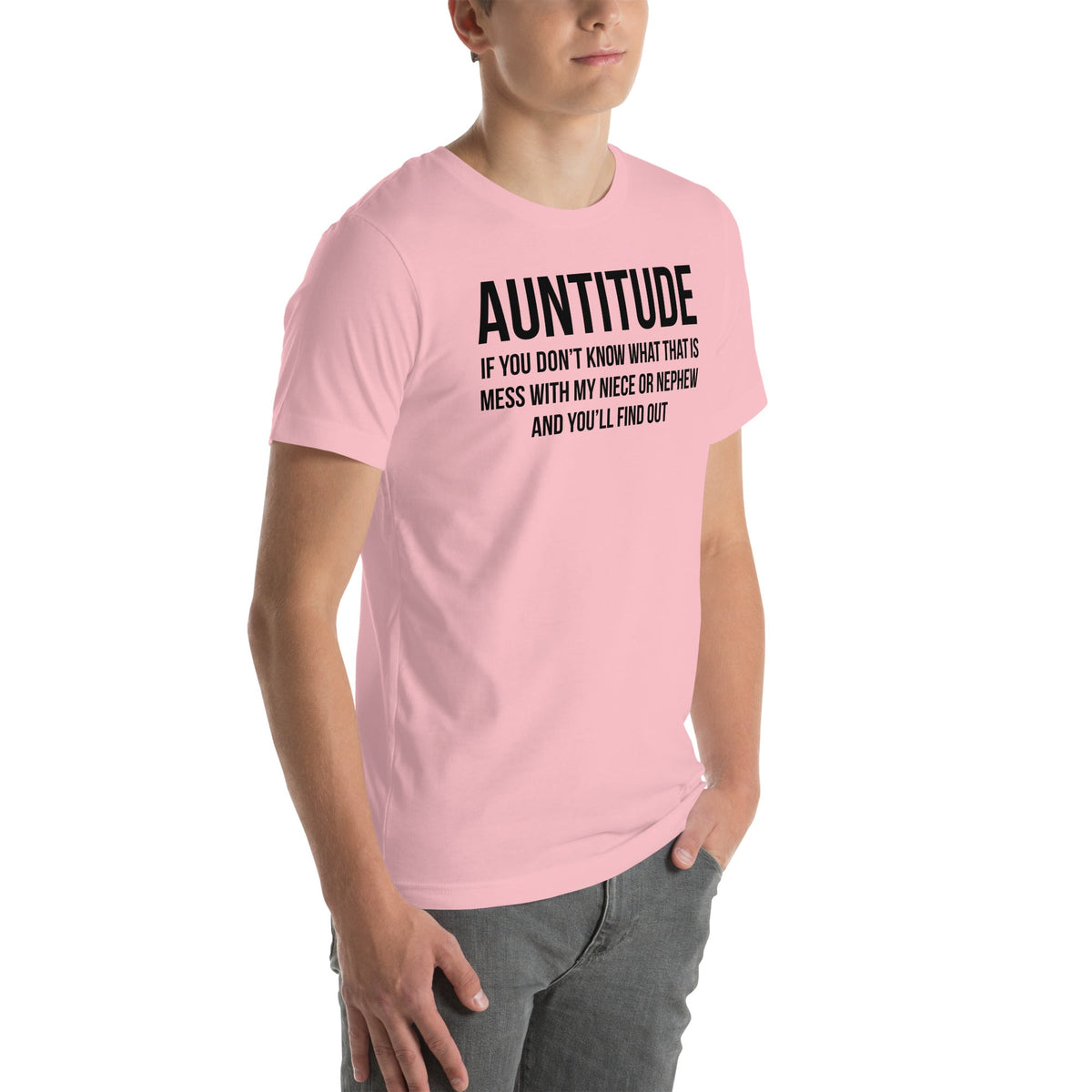 Witty Aunt Attitude Graphic T-Shirt – "Auntitude"